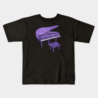 Purple Piano Kids T-Shirt